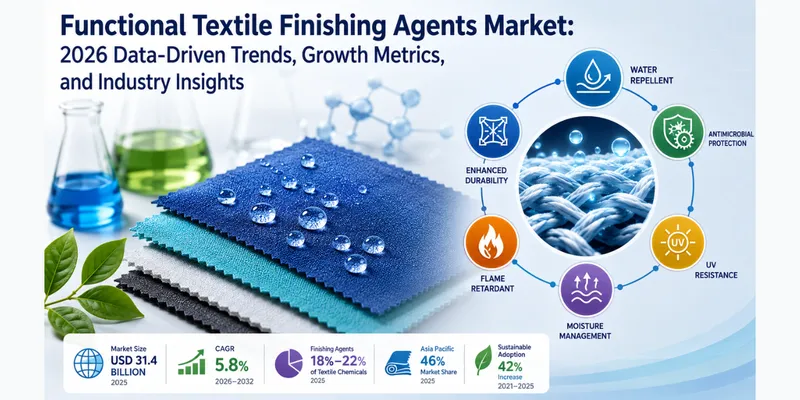Functional Textile Finishing Agents Market: 2026 Data-Driven Trends, Growth Metrics, and  Industry Insights 